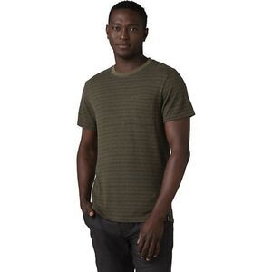 prAna Men's Cardiff Short Sleeve Pocket T-Shirt Size XXL in Green‎ Stripe NWT